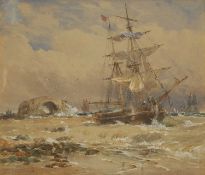 Thomas Bush Hardy (British, 1842-1897) 'The Wreck'