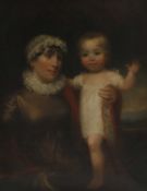 James Green (British, 1771-1834) Portrait of a mother and child