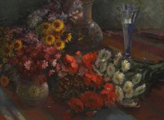 Vasily Sergeyevich Orlov (Russian, 1910-2010) 'Daisies, Poppies and Chamomile', 1953