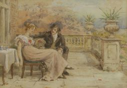 George Goodwin Kilburne (British, 1839-1924) 'The Proposal'