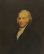 Circle of Lemuel Francis Abbott (British, 1760-1802) Portrait of a gentleman, half-length, in a blac
