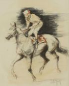 ▲ Hubert de Watrigant (French, b.1954) Horse and jockey
