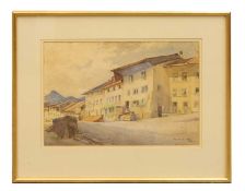 ▲ Phyllis Legge (British, 1892-1981) The Street, Gruyere, 1948