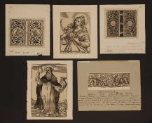 A group of five prints