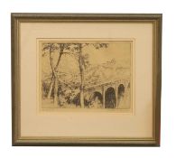 ▲ Phyllis Legge (British, 1892-1981) 'The Viaduct - Dinan', 1925