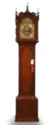 A mahogany cased 8-day longcase clock, 18th century,