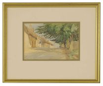 ▲ Barbara Legge (British, 20th century) Street scene