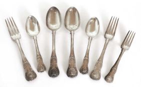 A group of Georgian silver flatware,