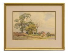 ▲ Phyllis Legge (British, 1892-1981) Landscape scene with cottages, 1955