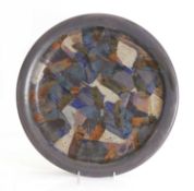 A Renate and Hans Heckmann studio ceramic plate, 21st century,