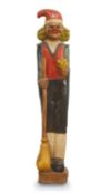A wooden folk art elf, 20th century,