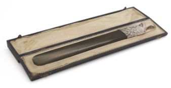 A Dutch silver-mounted letter opener, early 20th century,