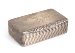 A Victorian silver snuff box,