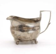 A Georgian silver cream jug,