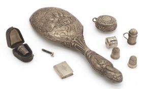 A collection of silver,