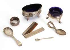A George III silver salt,