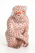 A Herend monkey,