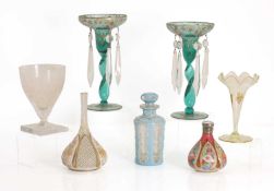 A collection of glass,