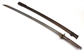 A WWII Japanese Type 95 NCO Shin Gunto sword, circa 1937-1945,