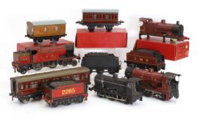 A LMS livery electric 'Duke of York' O Gauge 4-4-0 Loco and 2265 tender,