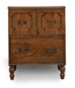 A mahogany commode, late 19th century / early 20th century,