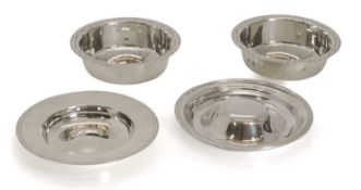 A collection of silver pin dishes,