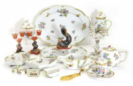 A Herend porcelain part service, early 20th century,