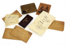 A collection of cricketing and other autographs, circa 1930-1933,