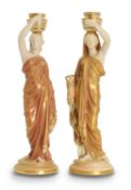 A pair of Royal Worcester figurines, early 20th century,