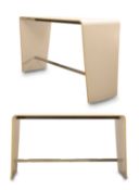 A pair of Brunner Hoc Poseur bench tables, of modern manufacture,