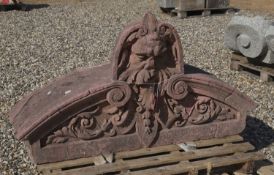 A Green Man fountain head, 19th century,