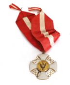 A Order of the Crown of Italy, Commander’s neck badge,