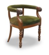 A desk chair, late 19th century,