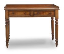 A William IV mahogany writing table, circa 1830,