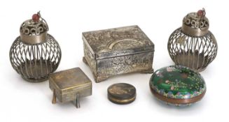 Two Komai boxes, c.1900-30,