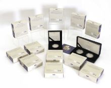 A collection of Royal Mint The Royal Tudor Beasts silver proof coins,