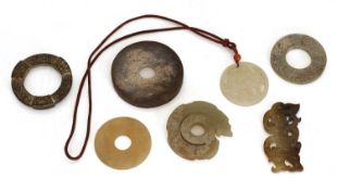A collection of Chinese jade and hardstone,