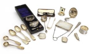 A collection of silver, various dates,