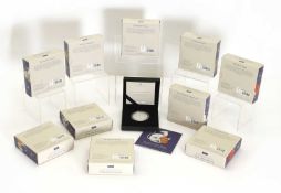 A group of ten Royal Mint The Royal Tudor Beasts silver proof coins,