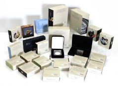A collection of Royal Mint silver proof coins,