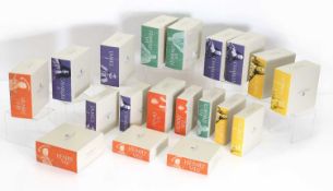 A collection of Royal Mint British Monarchs silver proof coins,