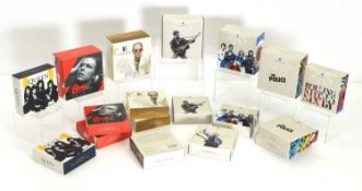 A collection of Royal Mint musical legends proof silver coins,