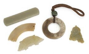 A collection of Chinese jade and hardstone,