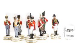 A collection of Michael J Sutty English Bone China models,