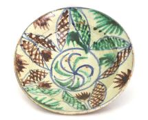 A glazed-stoneware lebrillo bowl, 19th century,