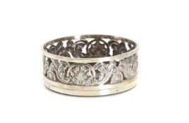 A silver coaster, by Richard Sibley, London, 1818,