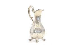 A Victorian silver ewer,