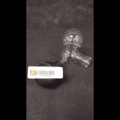 GLASS DOUBLE-BULB INSUFFLATION SYRINGE WITH RUBBER BULB (POLITZER-TYPE) (QTY 1)