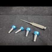 OBTURATOR/TRIAL HEAD SET WITH DRIVER HANDLE (BLUE ANODIZED) (QTY 1)