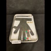 SET OF 4 FLAT METAL HAND-SHAPED X-RAY/RADIATION SHIELD TEMPLATES ('LEAD HAND') (QTY 1)